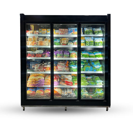 Slider door freezer